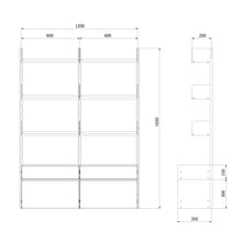 smpl. Shelves and Storage Kit - 3x2 Shelves + Cabinets